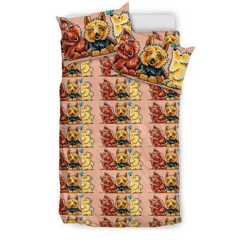 Australian Terrier Dog Art Print Bedding Sets- Free Shipping