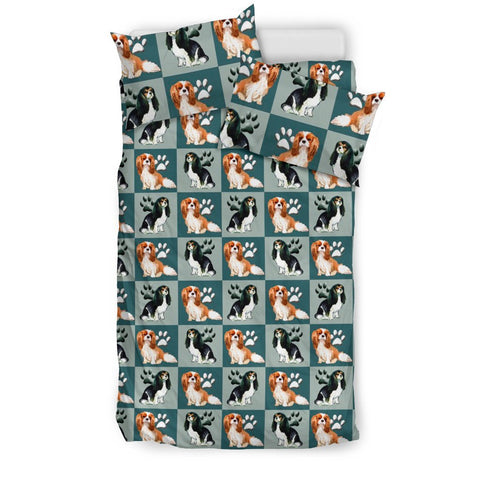 Cavalier King Charles Spaniel Pattern Print Bedding Set-Free Shipping