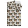 Australian Shepherd Dog Pattern Print Bedding Set- Free Shipping