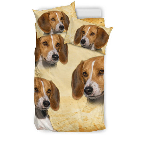 Cute American Foxhound Print Bedding Set- Free Shipping