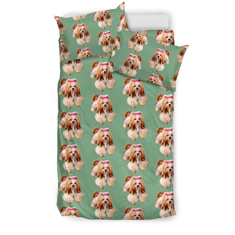 Lovely Lhasa Apso Dog Print Bedding Set-Free Shipping