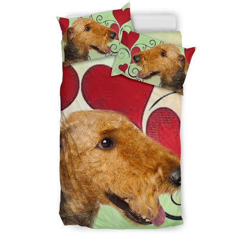 Airedale Terrier Love Print Bedding Sets-Free Shipping