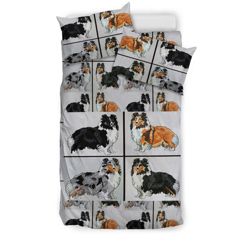 Shetland Sheepdog Art Print Bedding Set-Free Shipping