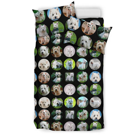 Westie In Lots (West Highland White Terrier) Print Bedding Set-Free Shipping