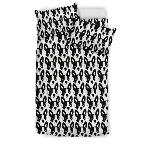 Boston Terrier Dog Pattern Art Print Bedding Set-Free Shipping