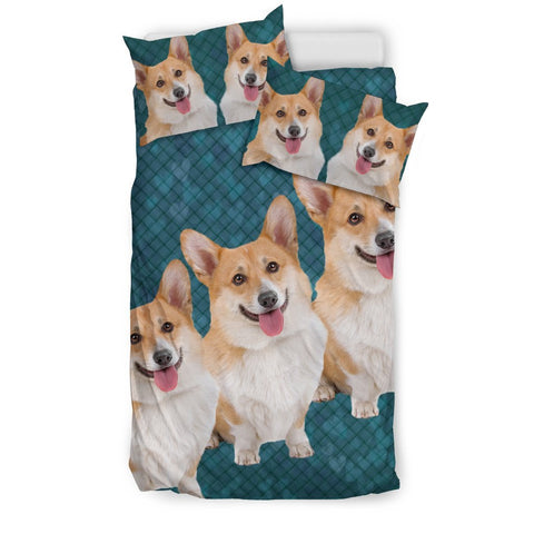 Cardigan Welsh Corgi Dog Pattern Print Bedding Set-Free Shipping