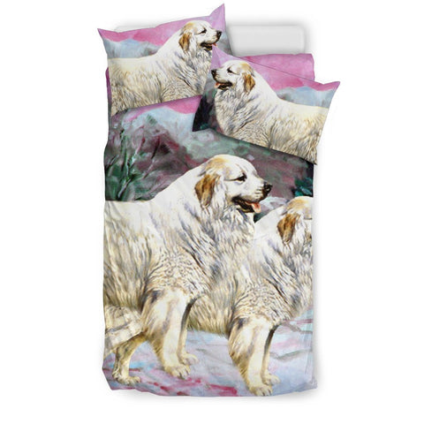 Great Pyrenees Dog Art Print Bedding Set-Free Shipping