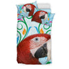 red and green macaw Parrot Print Bedding Sets-Free Shipping