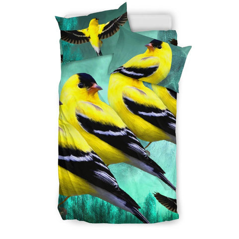 American Goldfinch Bird Art Print Bedding Set-Free Shipping