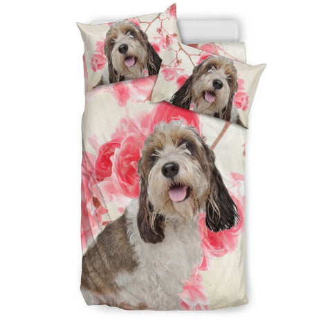 Petit Basset Griffon Print Bedding Set- Free Shipping