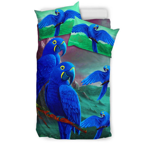 Hyacinth Macaw Parrot Art Print Bedding Set-Free Shipping