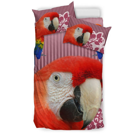 Scarlet Macaw Parrot Print Bedding Sets-Free Shipping