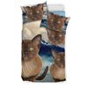 Cute Burmese Cat Print Bedding Set- Free Shipping