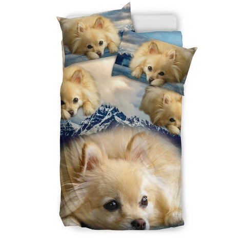 Lovely Pomeranian Dog Print Bedding Set- Free Shipping