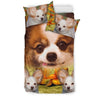 Cute Papillon Dog Print Bedding Set- Free Shipping