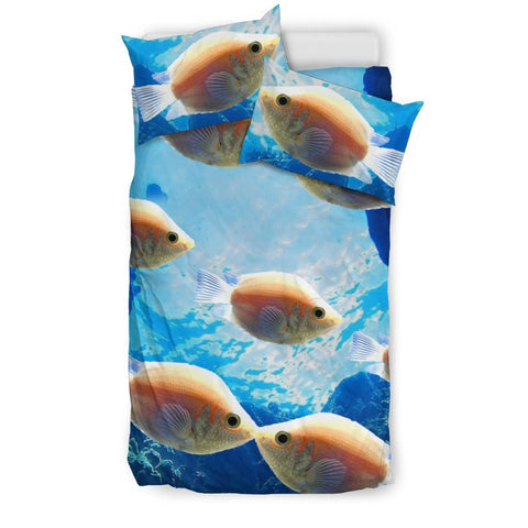 Lovely Kissing Gourami Fish Print Bedding Set-Free Shipping