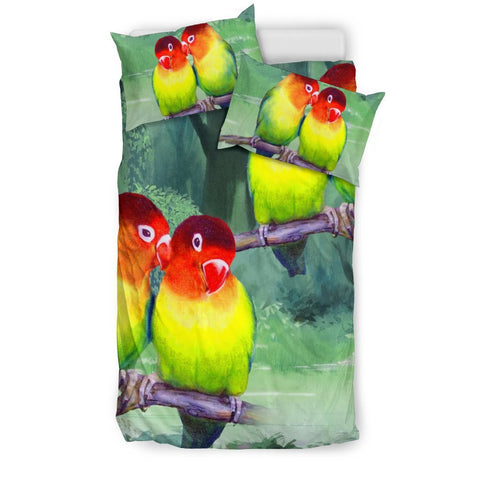 Beautiful Love Birds Print Bedding Set-Free Shipping
