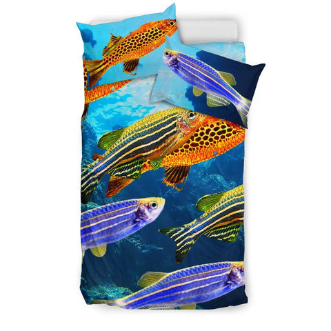 Slender Danios Fish Print Bedding Set-Free Shipping