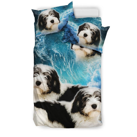 Polish Lowland Sheepdog Print Bedding Set- Free Shipping