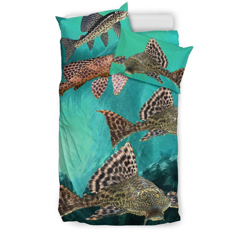 Suckermouth Catfish Print Bedding Set-Free Shipping