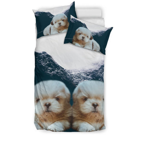 Cute Shih Tzu Dog Print Bedding Sets-Free Shipping