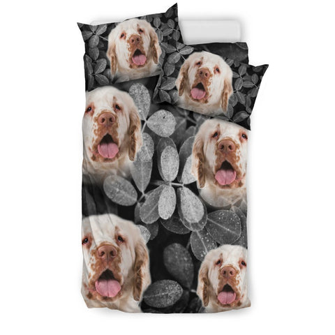 Cute Clumber Spaniel Dog Print Bedding Set- Free Shipping