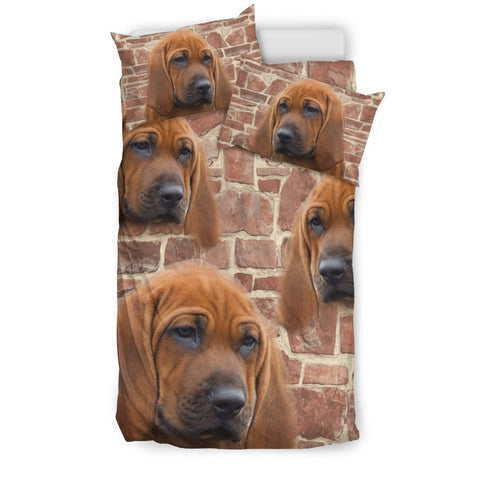 Cute Redbone Coonhound Dog Print Bedding Set- Free Shipping