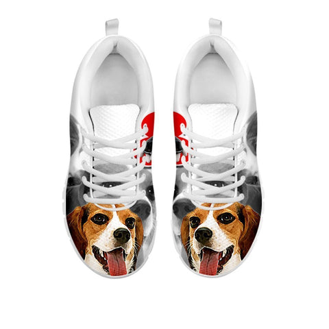 Amazing Beagle Print Running Shoes For Women-Free Shipping- For 24 Hours Only