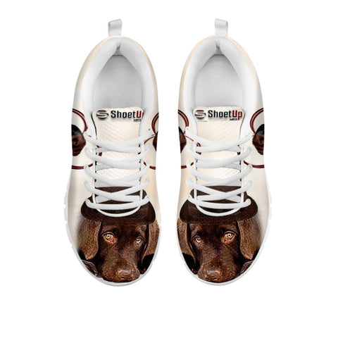 Cute Chocolate Labrador Print Running Shoes For Women-Free Shipping- For 24 Hours Only