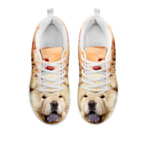 Cute Chow Chow Print Sneakers For Women- Free Shipping-For 24 Hours Only