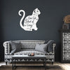 One Cat Short of Crazy Metal Sign
