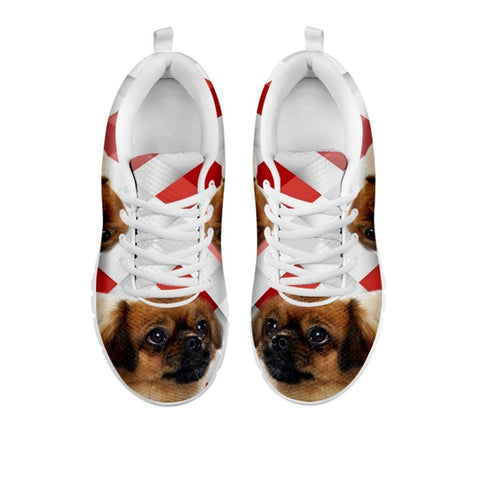 Amazing Tibetan Spaniel Red White Print Running Shoes For Women-Free Shipping-For 24 Hours Only
