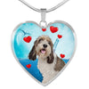 Petit Basset Griffon Vendeen Print Heart Pendant Luxury Necklace-Free Shipping