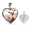 Cute Tonkinese Cat Print Heart Pendant Luxury Necklace-Free Shipping