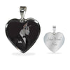Amazing Great Dane Dog Print Heart Pendant Luxury Necklace-Free Shipping