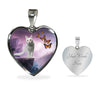 Turkish Angora Cat Print Heart Pendant Luxury Necklace-Free Shipping