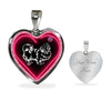 Pekingese Dog Print Heart Charm Necklaces-Free Shipping