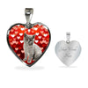 British Shorthair Print Heart Pendant Luxury Necklace-Free Shipping