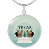 Yorkshire Terrier (Yorkie) Texas Print Luxury Necklace-Free Shipping