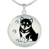 Shiba Inu Dog Print Luxury Necklace-Free Shipping