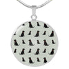 Labrador Retriever Pattern Print Luxury Necklace-Free Shipping