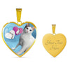 Japanese Bobtail Cat Heart Pendant Luxury Necklace-Free Shipping