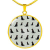 Labrador Retriever Pattern Print Luxury Necklace-Free Shipping