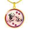 Golden Retriever Dog Print Luxury Necklace-Free Shipping