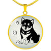Shiba Inu Dog Print Luxury Necklace-Free Shipping