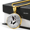 Boston Terrier Print Luxury Necklace-Free Shipping