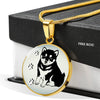 Shiba Inu Dog Print Luxury Necklace-Free Shipping