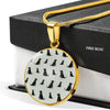 Labrador Retriever Pattern Print Luxury Necklace-Free Shipping