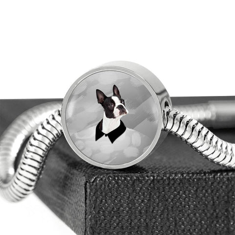 Boston Terrier Print Steel Bracelet-Free Shipping