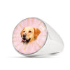 Labrador Retriever Print Signet Ring-Free Shipping
